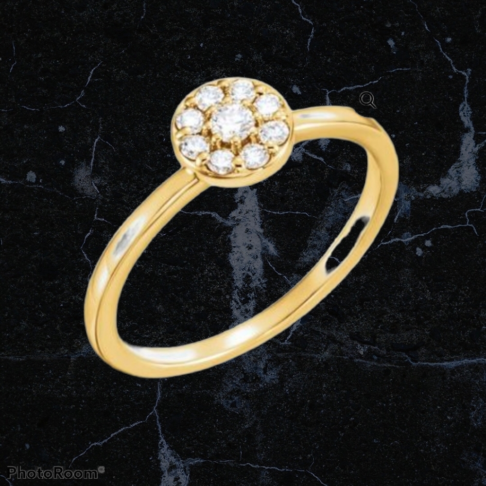 Cluster ring beautiful ring .....great for anniversary - Picture 3 of 4